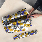 Canterbury-Bankstown Bulldogs Umbrella Tropical Hibiscus Floral Seamless Rugby Mascot