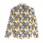 Canterbury-Bankstown Bulldogs Women Casual Shirt Tropical Hibiscus Floral Seamless Rugby Mascot