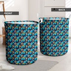 Gold Coast Titans Laundry Basket Tropical Hibiscus Floral Seamless Rugby Mascot