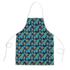 Gold Coast Titans Apron Tropical Hibiscus Floral Seamless Rugby Mascot