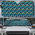 Gold Coast Titans Auto Sun Shade Tropical Hibiscus Floral Seamless Rugby Mascot
