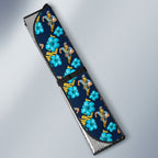 Gold Coast Titans Auto Sun Shade Tropical Hibiscus Floral Seamless Rugby Mascot