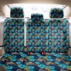 Gold Coast Titans Back Car Seat Cover Tropical Hibiscus Floral Seamless Rugby Mascot