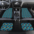 Gold Coast Titans Car Mats Tropical Hibiscus Floral Seamless Rugby Mascot