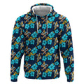 Gold Coast Titans Hoodie Tropical Hibiscus Floral Seamless Rugby Mascot