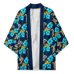 Gold Coast Titans Kimono Tropical Hibiscus Floral Seamless Rugby Mascot