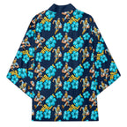 Gold Coast Titans Kimono Tropical Hibiscus Floral Seamless Rugby Mascot