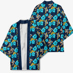 Gold Coast Titans Kimono Tropical Hibiscus Floral Seamless Rugby Mascot