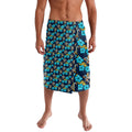 Gold Coast Titans Lavalava Tropical Hibiscus Floral Seamless Rugby Mascot