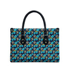 Gold Coast Titans Leather Bag Tropical Hibiscus Floral Seamless Rugby Mascot