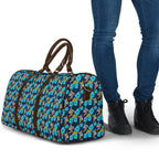 Gold Coast Titans Travel Bag Tropical Hibiscus Floral Seamless Rugby Mascot