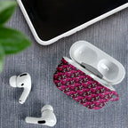 Manly Warringah Sea Eagles AirPods Case Tropical Hibiscus Floral Seamless Rugby Mascot