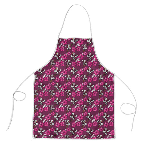 Manly Warringah Sea Eagles Apron Tropical Hibiscus Floral Seamless Rugby Mascot