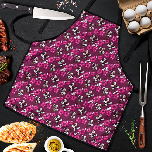 Manly Warringah Sea Eagles Apron Tropical Hibiscus Floral Seamless Rugby Mascot