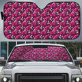 Manly Warringah Sea Eagles Auto Sun Shade Tropical Hibiscus Floral Seamless Rugby Mascot