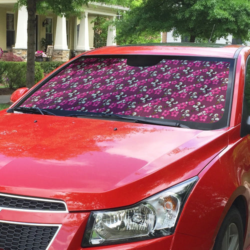 Manly Warringah Sea Eagles Auto Sun Shade Tropical Hibiscus Floral Seamless Rugby Mascot
