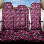Manly Warringah Sea Eagles Back Car Seat Cover Tropical Hibiscus Floral Seamless Rugby Mascot