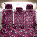 Manly Warringah Sea Eagles Back Car Seat Cover Tropical Hibiscus Floral Seamless Rugby Mascot