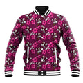 Manly Warringah Sea Eagles Baseball Jacket Tropical Hibiscus Floral Seamless Rugby Mascot