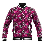 Manly Warringah Sea Eagles Baseball Jacket Tropical Hibiscus Floral Seamless Rugby Mascot