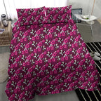 Manly Warringah Sea Eagles Bedding Set Tropical Hibiscus Floral Seamless Rugby Mascot