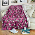 Manly Warringah Sea Eagles Blanket Tropical Hibiscus Floral Seamless Rugby Mascot