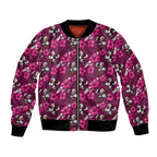 Manly Warringah Sea Eagles Bomber Jacket Tropical Hibiscus Floral Seamless Rugby Mascot