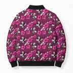 Manly Warringah Sea Eagles Bomber Puffer Jacket Tropical Hibiscus Floral Seamless Rugby Mascot