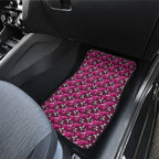 Manly Warringah Sea Eagles Car Mats Tropical Hibiscus Floral Seamless Rugby Mascot