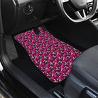 Manly Warringah Sea Eagles Car Mats Tropical Hibiscus Floral Seamless Rugby Mascot