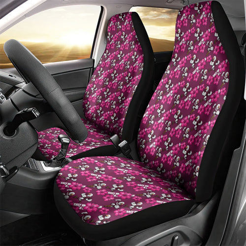 Manly Warringah Sea Eagles Car Seat Cover Tropical Hibiscus Floral Seamless Rugby Mascot