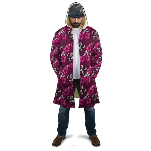 Manly Warringah Sea Eagles Cloak Tropical Hibiscus Floral Seamless Rugby Mascot