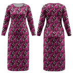 Manly Warringah Sea Eagles Couples Matching Long Sleeve Bodycon Dress and Long Sleeve Button Shirt Tropical Hibiscus Floral Seamless Rugby Mascot