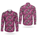 Manly Warringah Sea Eagles Couples Matching Short Sleeve Bodycon Dress and Long Sleeve Button Shirt Tropical Hibiscus Floral Seamless Rugby Mascot