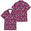 Manly Warringah Sea Eagles Family Matching Off The Shoulder Long Sleeve Dress and Hawaiian Shirt Tropical Hibiscus Floral Seamless Rugby Mascot
