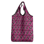 Manly Warringah Sea Eagles Grocery Bag Tropical Hibiscus Floral Seamless Rugby Mascot