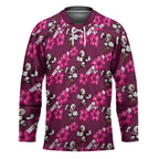 Manly Warringah Sea Eagles Hockey Jersey Tropical Hibiscus Floral Seamless Rugby Mascot