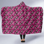Manly Warringah Sea Eagles Hooded Blanket Tropical Hibiscus Floral Seamless Rugby Mascot