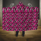 Manly Warringah Sea Eagles Hooded Blanket Tropical Hibiscus Floral Seamless Rugby Mascot