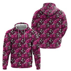 Manly Warringah Sea Eagles Hoodie Tropical Hibiscus Floral Seamless Rugby Mascot