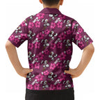 Manly Warringah Sea Eagles Kid Hawaiian Shirt Tropical Hibiscus Floral Seamless Rugby Mascot