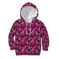 Manly Warringah Sea Eagles Kid Hoodie Tropical Hibiscus Floral Seamless Rugby Mascot