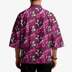 Manly Warringah Sea Eagles Kimono Tropical Hibiscus Floral Seamless Rugby Mascot