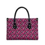 Manly Warringah Sea Eagles Leather Bag Tropical Hibiscus Floral Seamless Rugby Mascot