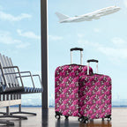 Manly Warringah Sea Eagles Luggage Cover Tropical Hibiscus Floral Seamless Rugby Mascot