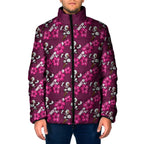 Manly Warringah Sea Eagles Padded Jacket Tropical Hibiscus Floral Seamless Rugby Mascot