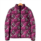 Manly Warringah Sea Eagles Padded Jacket Tropical Hibiscus Floral Seamless Rugby Mascot
