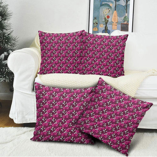 Manly Warringah Sea Eagles Pillow Cover Tropical Hibiscus Floral Seamless Rugby Mascot