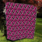 Manly Warringah Sea Eagles Quilt Tropical Hibiscus Floral Seamless Rugby Mascot