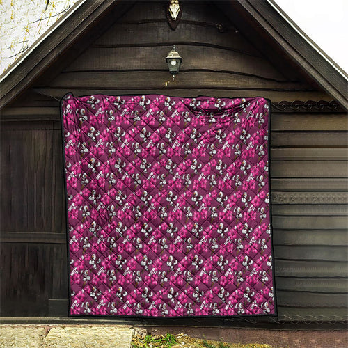 Manly Warringah Sea Eagles Quilt Tropical Hibiscus Floral Seamless Rugby Mascot